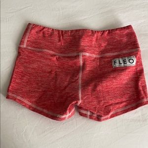 Fleo shorts heather red